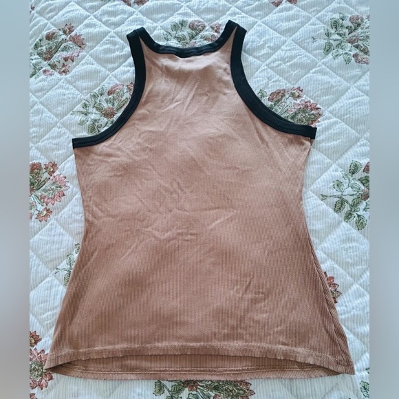 Chic  Me Women's Black and Tan Tank Top size XL - Picture 3 of 6